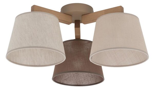 Brilagi - Plafoniera LATTE SABIA 3xE27/15W/230V pino/misto