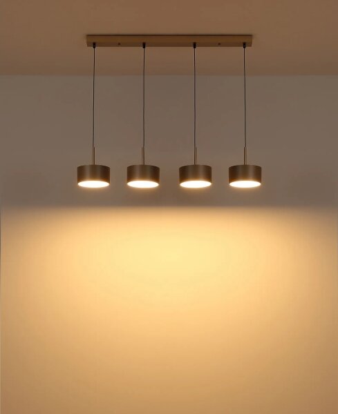 Globo 56964-4H - Lampadario sospeso su cavo RAYMOND LED/40W/230V 3000K ottone