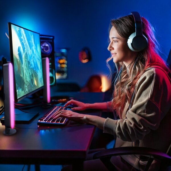 Solight WL916 - Illuminazione LED RGB Gaming con telecomando