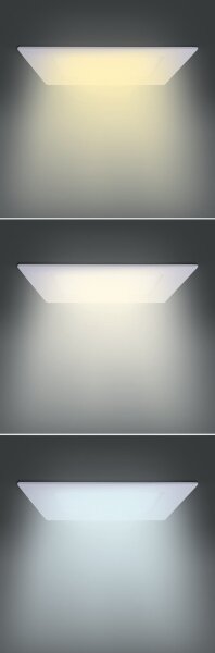 Solight WD143 - Plafoniera LED da incasso 18W/230V 3000/4000/6000K 22,5x22,5 cm bianco