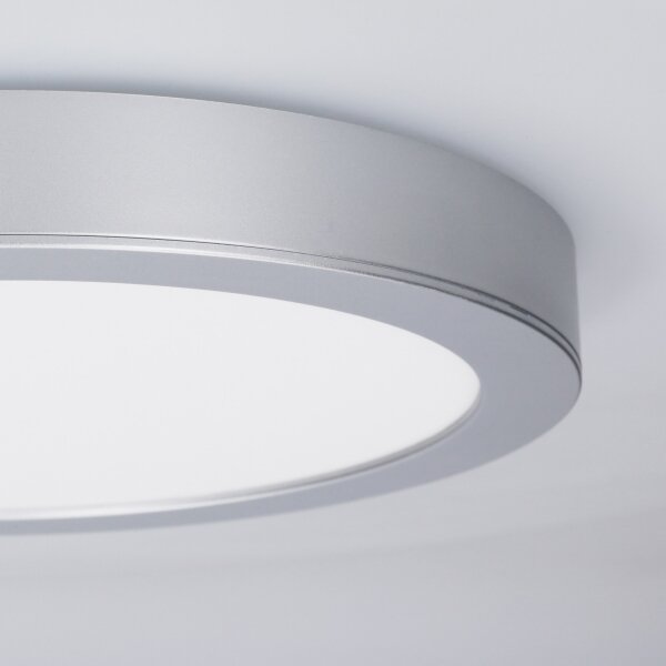 Solight WD244-S - Pannello LED 2 in 1 24W/230V 3000/4000/6000K diam. 30 cm IP54 argento