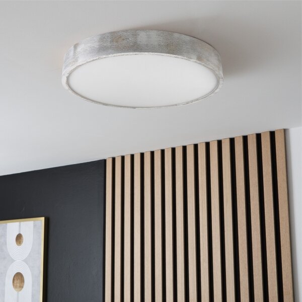 Brilagi - Plafoniera PINO 3xE27/15W/230V in pino/argento diam. 47,5 cm