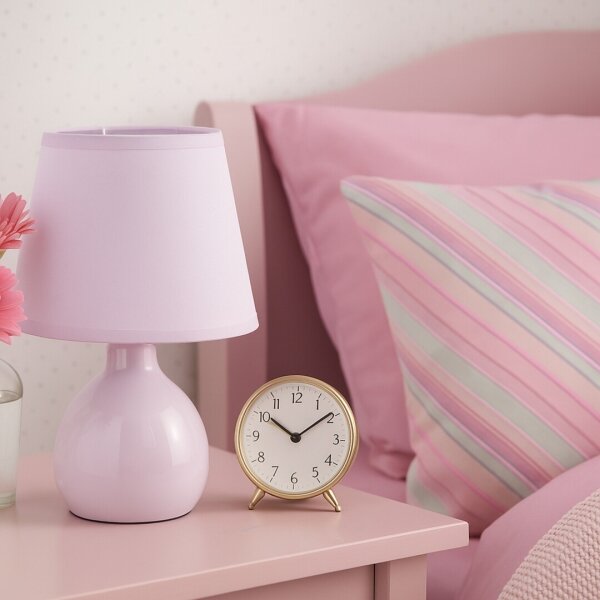 Rabalux 74078 - Lampada da tavolo INGRID 1xE14/40W/230V rosa