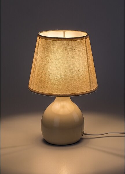 Rabalux 74076 - Lampada da tavolo INGRID 1xE14/40W/230V beige