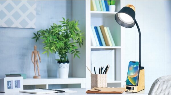 Immax 09000L - Lampada da tavolo LED+CCT dimmerabile con ricarica wireless QI IDEAL LED/8W/230V beige