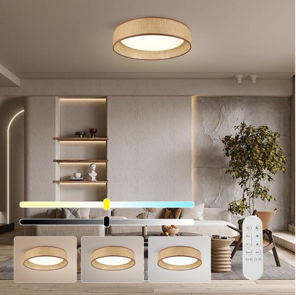 Immax NEO 07288L - LED+CCT dimmerabile plafoniera LONA 36W/230V diam. 45,5 cm + telecomando