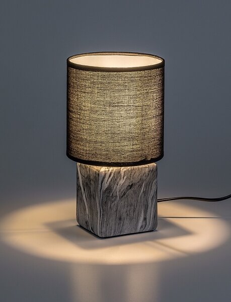 Rabalux 74068 - Lampada da tavolo NALISA 1xE14/40W/230V nero/effetto marmo