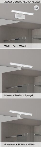 Rabalux 75047 - Luce LED per specchio da bagno OLIRO LED/4W/230V IP44 20 cm cromo