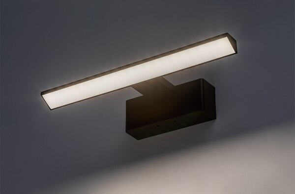 Rabalux 75024 - Illuminazione LED per specchio da bagno LORIC LED/6W/230V IP44 30 cm nero