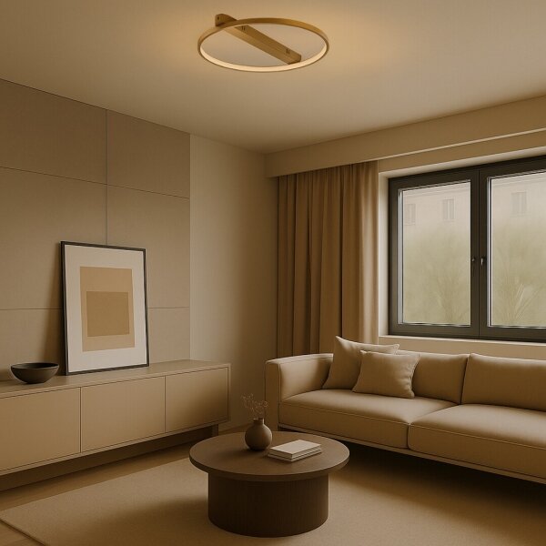 Rabalux 71347 - Plafoniera LED BELIZA LED/45W/230V 3000K 50x55 cm oro