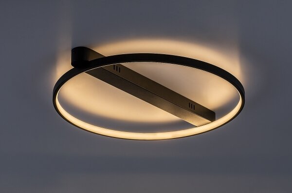 Rabalux 71344 - Plafoniera LED BELIZA 45W/230V 3000K 50x55 cm nera