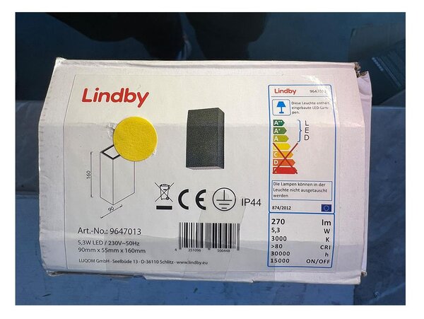 Lindby - Lampada da parete per esterni a LED WEERD LED/5,3W/230V IP44