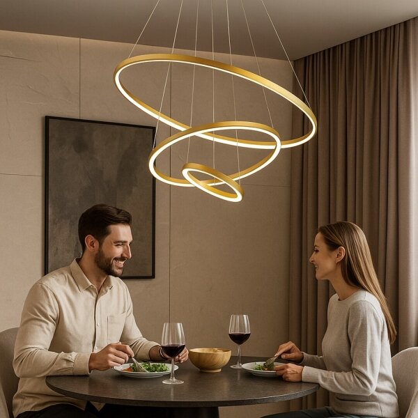 Rabalux 72349 - Lampadario dimmerabile a sospensione con cavo BELIZA LED/90W/230V 3000-6500K + telecomando