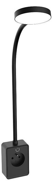 Rabalux 71283 - Lampada da parete LED dimmerabile TIVRO E 4W/230V con porta USB per presa, nera
