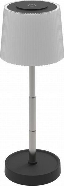 Lampada da tavolo ricaricabile dimmerabile per esterni LED 2W/5V IP44 1200 mAh, grigia