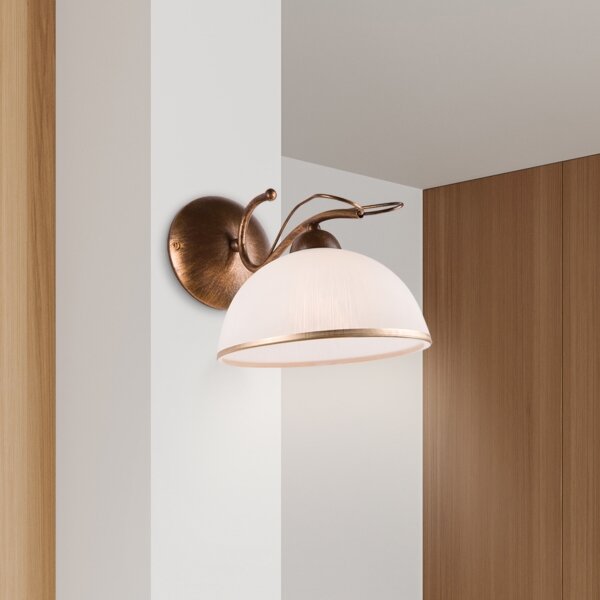 Lampada da parete COBRA 1xE27/60W/230V bronzo/patina