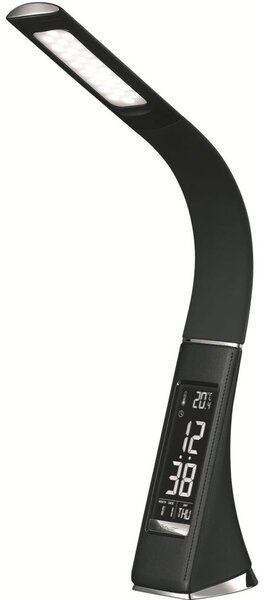 Lampada da tavolo dimmerabile a LED con display LED/7W/5V nera