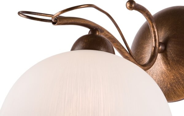 Lampada da parete COBRA 1xE27/60W/230V bronzo/patina