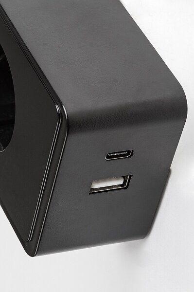 Rabalux 71283 - Lampada da parete LED dimmerabile TIVRO E 4W/230V con porta USB per presa, nera