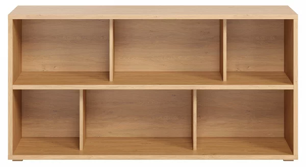 Libreria bassa finitura legno chiaro rovere L140 cm EPURE