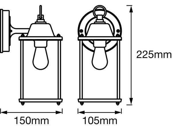 Ledvance - Applique ENDURA 1xE27/60W/230V IP23