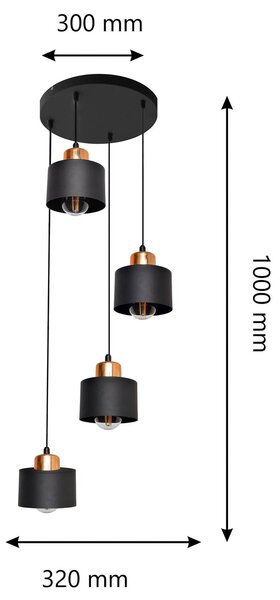 Holländer LUNA Lampada da tavolo LED Marrone, Oro, Nero 300 K