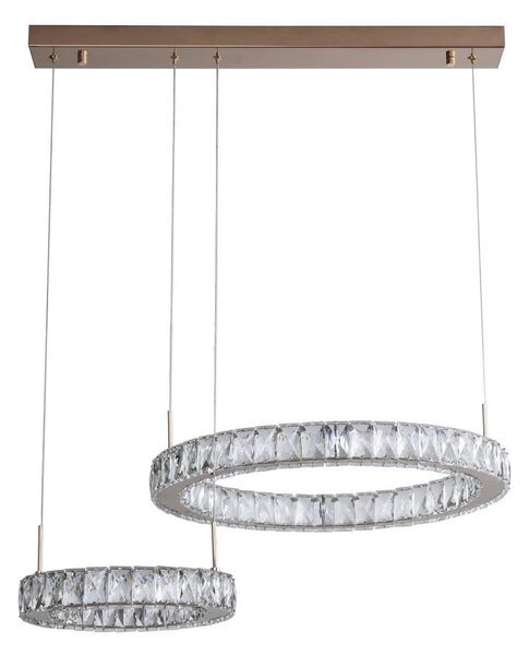 Zuma Line MD3713-2-3GT - Lampadario LED su cavo GIRONA LED/36W/230V oro rosa