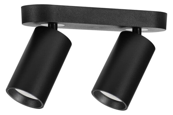 Rabalux 73082 - Faretto YORLI 2xGU10/7W/230V nero