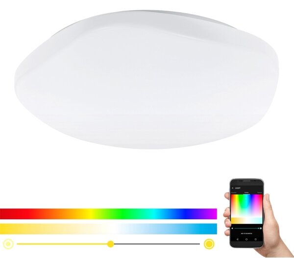 Eglo 97921 - Plafoniera LED RGB dimmerabile TOTARI-C LED/34W/230V + telecomando