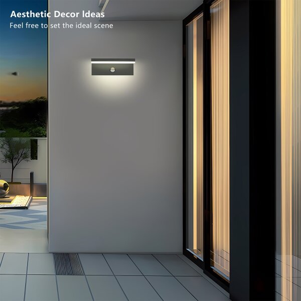 Brilagi-LED Applique da esterno con sensore TESSI LED/10W/230V antracite IP54