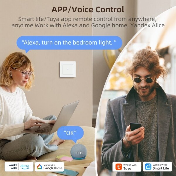 Immax NEO 07540L - Interruttore intelligente per il controllo di tende veneziane e tapparelle 230V Wi-Fi Tuya