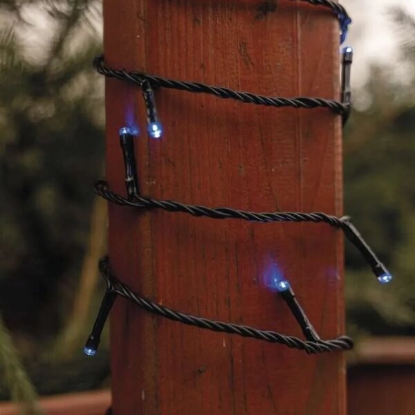 Catena LED da esterno 100 LED/10 m IP44 blu