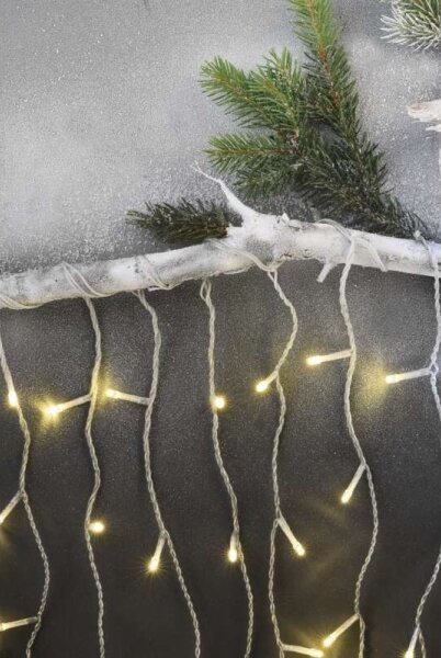 Catena luminosa LED per esterni 300xLED/8 modalità 10 m IP44 bianco caldo + telecomando