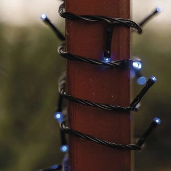 Catena LED da esterno 100 LED/10 m IP44 blu