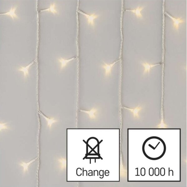 Catena luminosa LED per esterni 300xLED/8 modalità 10 m IP44 bianco caldo + telecomando