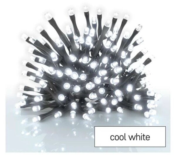 Catena luminosa LED da esterno 40 LED / 3 batterie AA 3,3 m IP44 bianco freddo