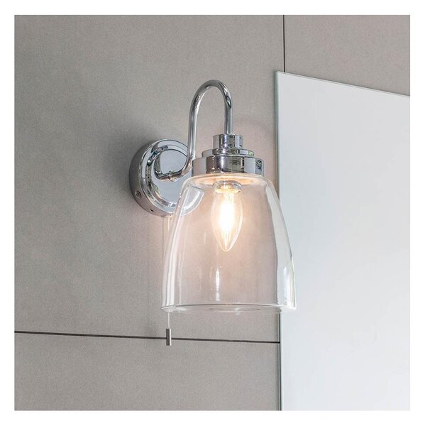 Endon 77088-Applique da bagno ASHBURY 1xE14/4W/230V IP44 cromo lucido