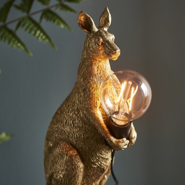 Endon 95075 - Lampada da tavolo KANGAROO 1xE27/10W/230V dorata