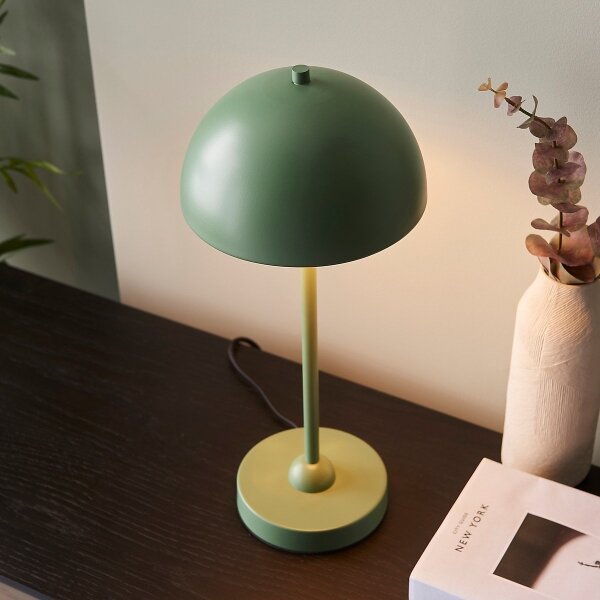 Endon 98495 - Lampada da tavolo SAROMA 1xE14/7W/230V verde