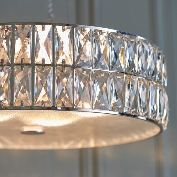 Endon 76513 - Lampadario LED sospeso su cavo VERINA 5xLED/5W/230V cromo lucido
