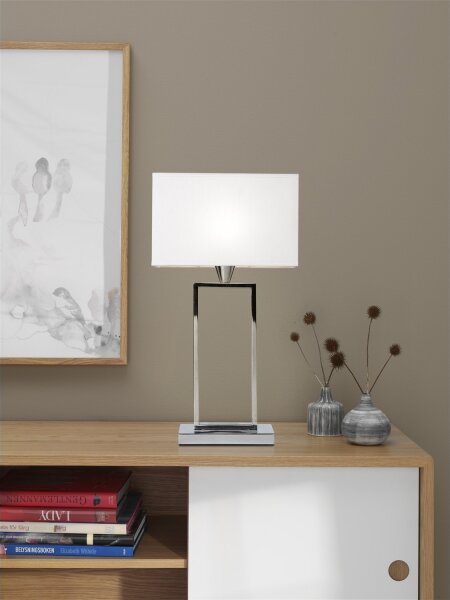 Cottex B2821K - Lampada da tavolo KENSINGTON 1xE14/40W/230V, argento
