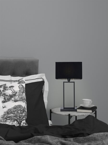 Cottex B2821SV - Lampada da tavolo KENSINGTON 1xE14/40W/230V nero