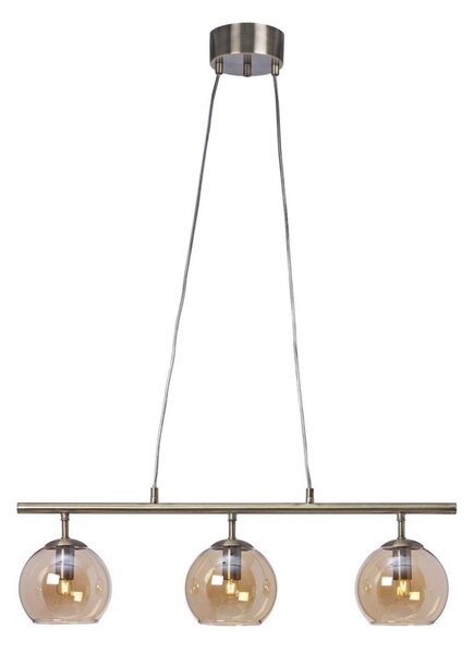 Cottex T2493AA - Lampadario a sospensione con cavo CAPELLA 3xE14/40W/230V fumé/marrone