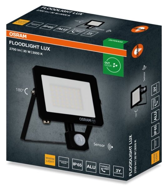 Osram - Proiettore LED con sensore FLOODLIGHT LED/30W/230V 3000K IP65