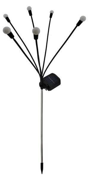 Lampada solare LED 6xLED/1,2V 300 mAh IP44 nero