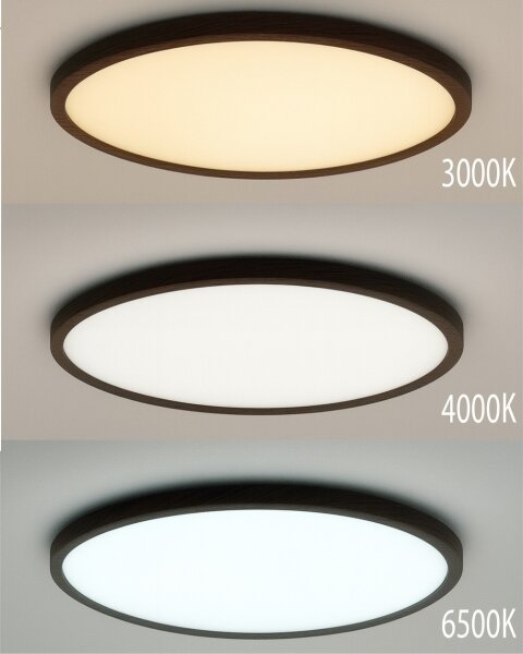 Plafoniera da soffitto LED/32W/230V 3000/4000/6500K diam. 40 cm marrone