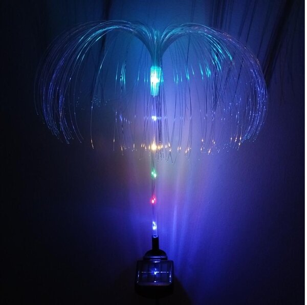 Lampada solare LED RGB 1,2 V 300 mAh IP44, nera