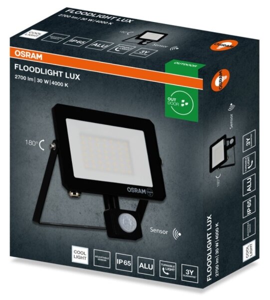 Osram - Faro LED con sensore FLOODLIGHT 30W/230V 4000K IP65