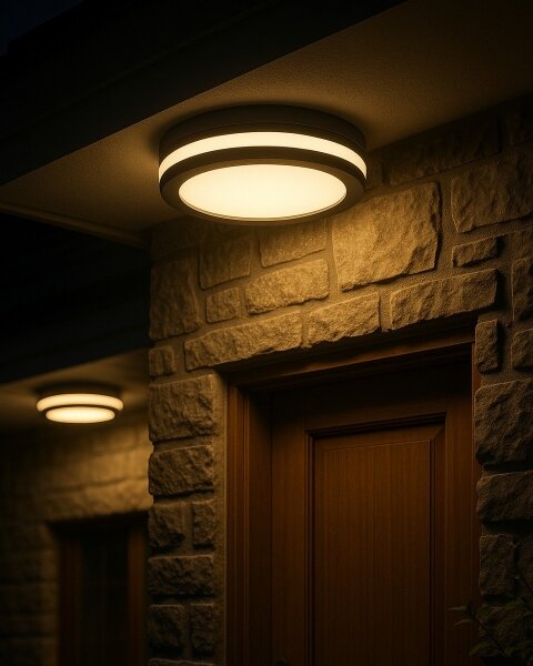 Plafoniera LED con sensore di movimento LED/20W/230V 3000/4000/6500K IP54 antracite