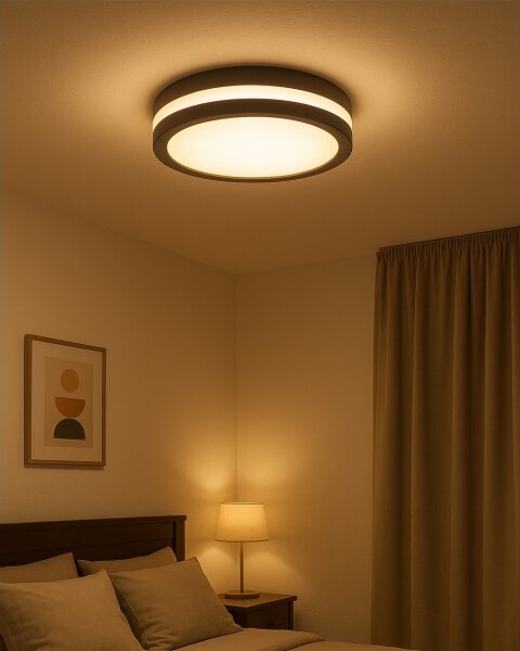 Plafoniera LED con sensore di movimento LED/20W/230V 3000/4000/6500K IP54 antracite